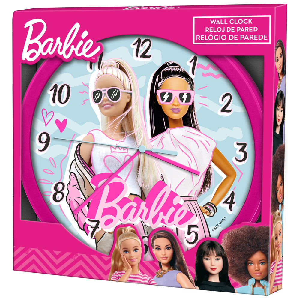 Reloj pared Barbie Frikytopia