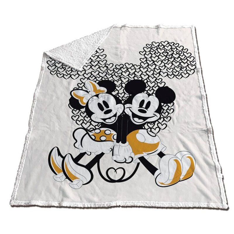 Manta coralina sherpa Mickey & Minnie Disney 130x170cm Frikytopia