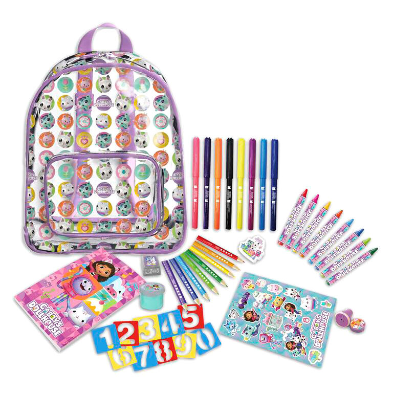 Mochila actividades La Casa de Muñecas de Gabby 42pzs Frikytopia