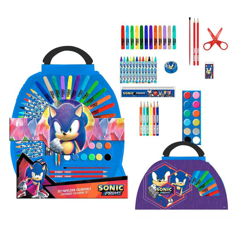 Set Papeleria Sonic Prime 50pzs Frikytopia