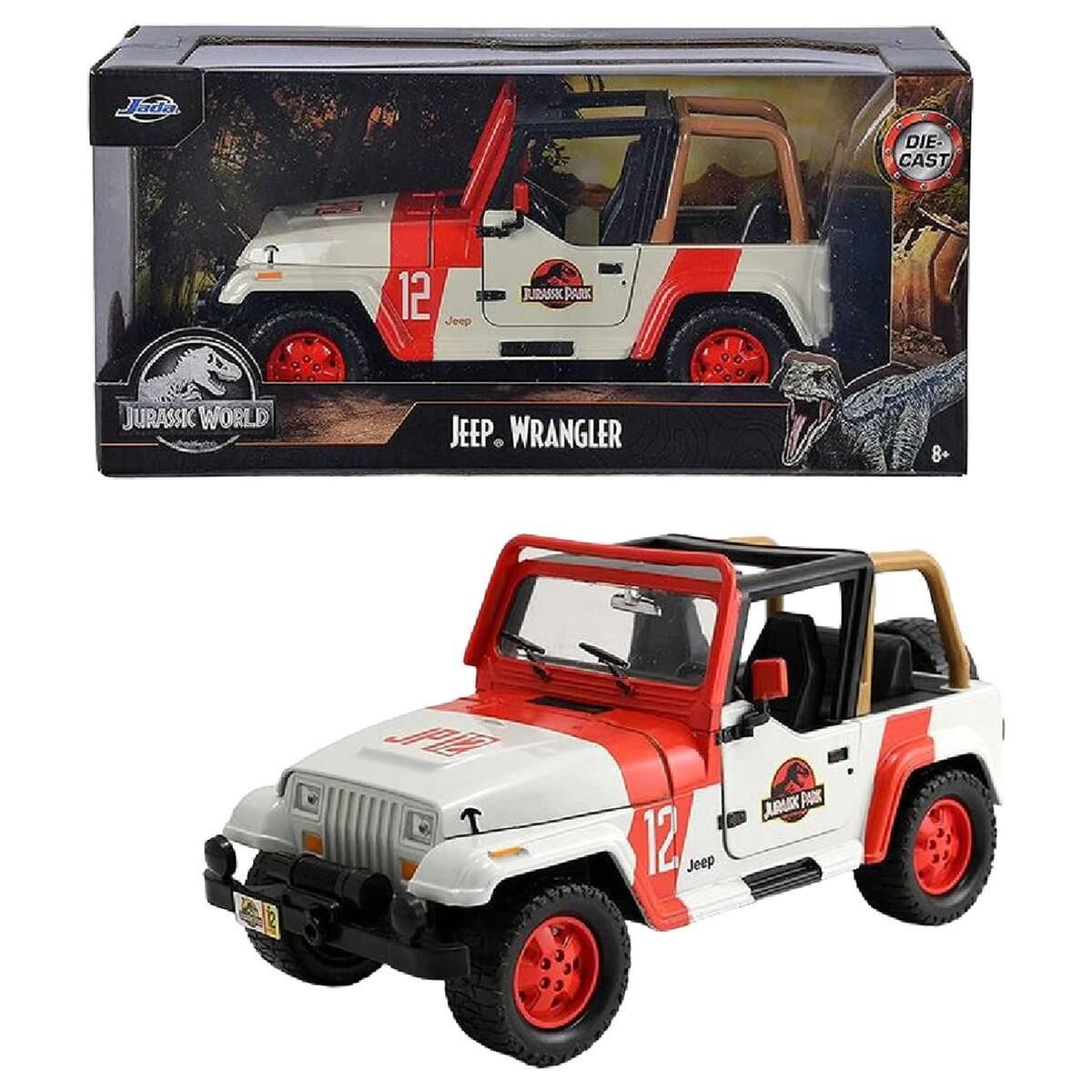 Coche Jeep Wrangler Jurassic Park 1/24 Frikytopia
