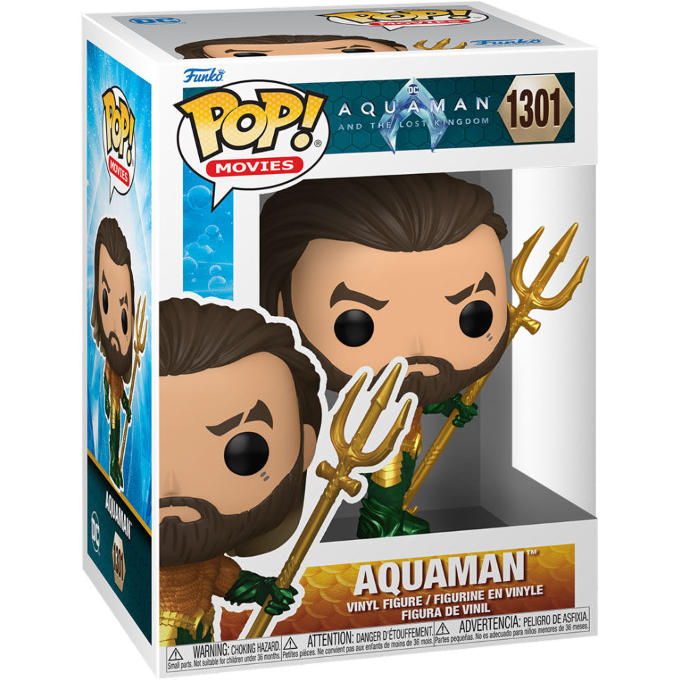 Funko pop dc comics aquaman and the lost kingdom aquaman traje de