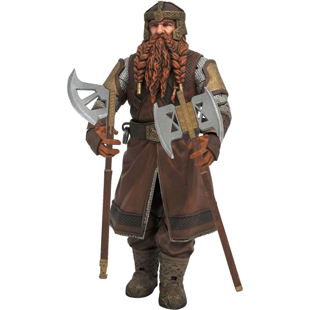 Figura diamond collection el señor de los anillos series 1 re - run gimli 18cm
