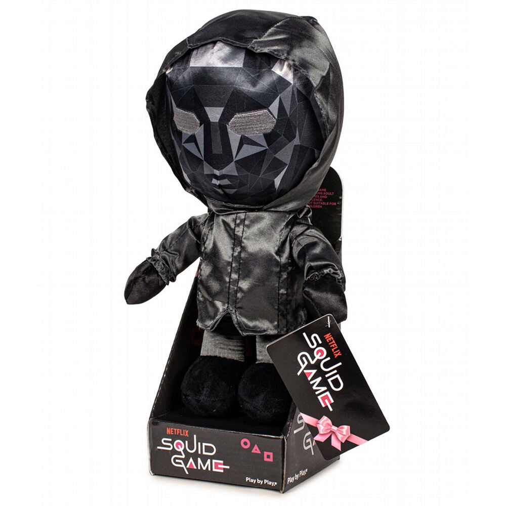 El juego del calamar Peluche Frontman en una caja de cartón 28 cm