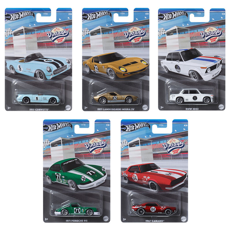 Hot Wheels Silver Series Vehicles Die-Cast 1/64 Vintage 979J Surtido (10)