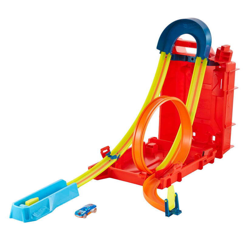 Pista Bidon de AcrobaciasTrack Builder Hot Wheels Frikytopia