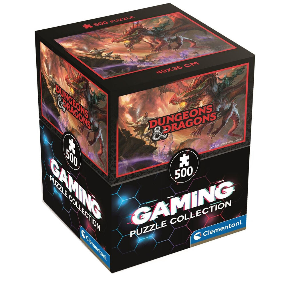 Gaming Puzle Collection - Cube500 Dungeons & Dragons: Kansaldi on Red Dragon  - Jigsaw Puzle 500 Pcs