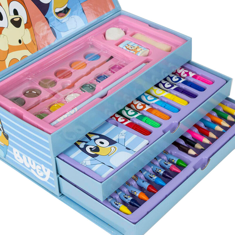 Maletin papeleria coloreable Bluey Frikytopia