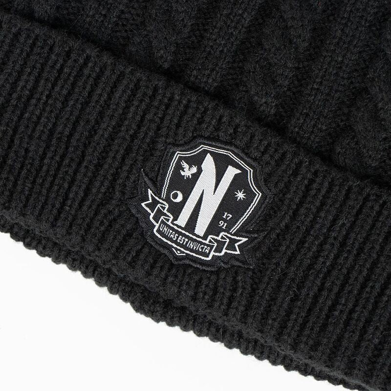 Wednesday Set de Beanie Guantes Nervermore