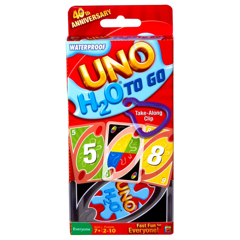 Juego cartas UNO H2O To Go Frikytopia