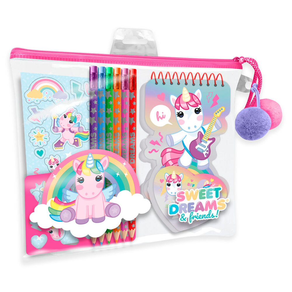 Set papeleria en estuche Sweet Dreams Frikytopia