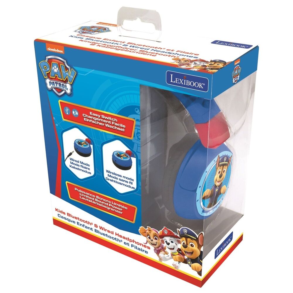 Auriculares inalambricos para niños Patrulla Canina Paw Patrol Frikytopia