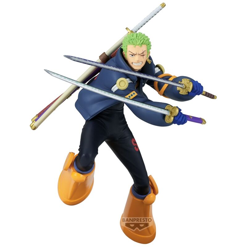 Figura banpresto one piece battle record collection roronoa zoro 16cm