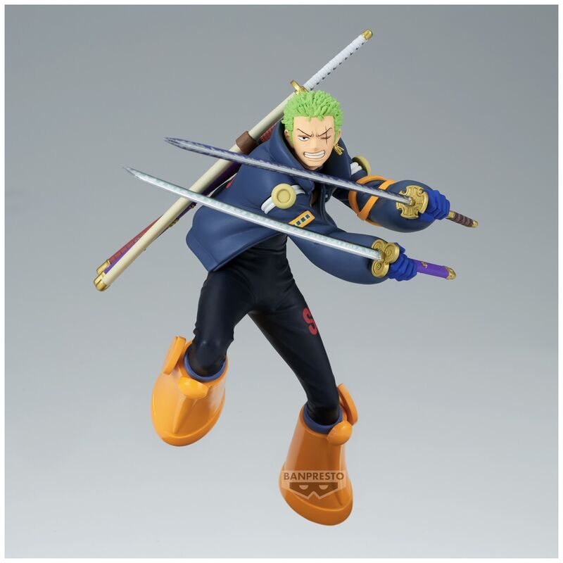 Figura banpresto one piece battle record collection roronoa zoro 16cm