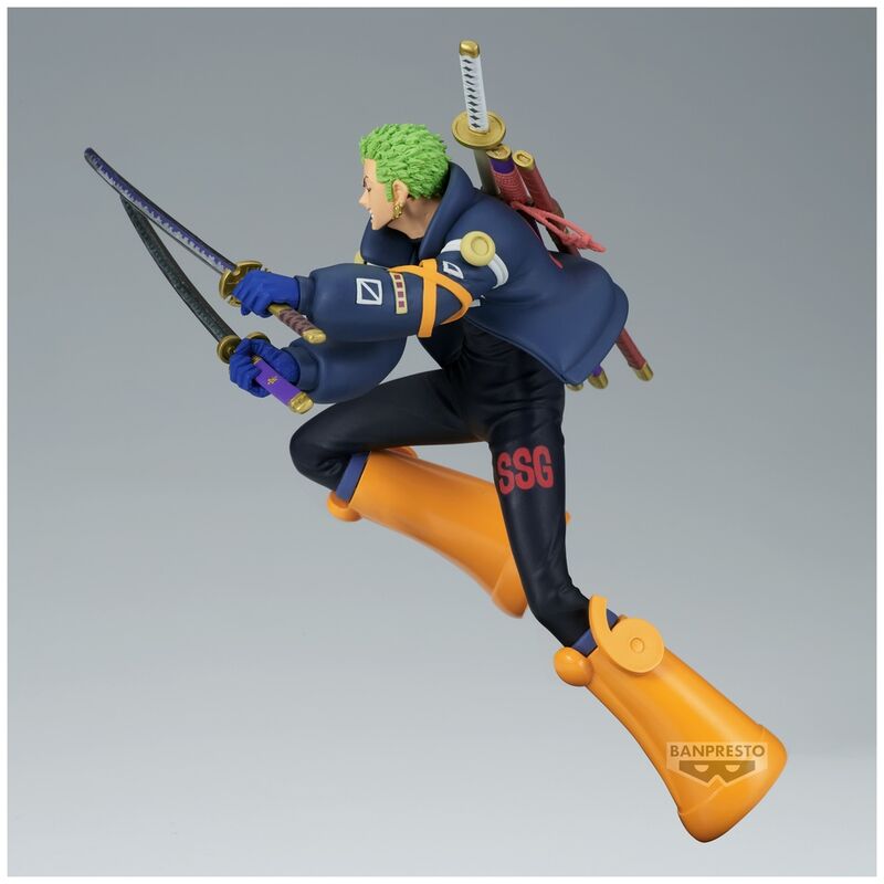 Figura banpresto one piece battle record collection roronoa zoro 16cm