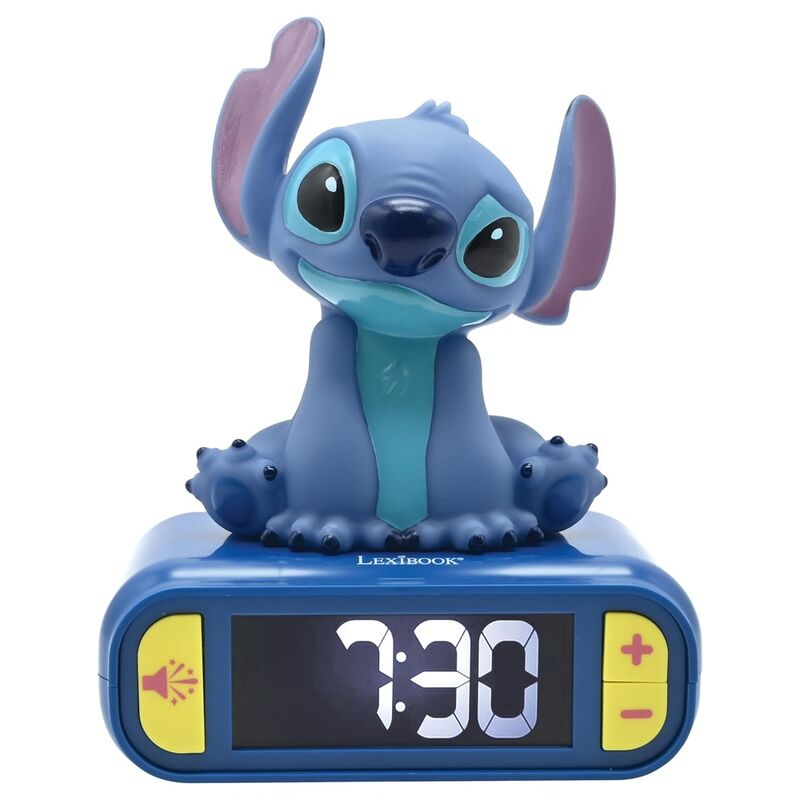 Despertador 3D digital Stitch Disney luz y sonido Frikytopia