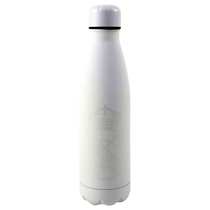 Botella blanca acero inoxidable Real Madrid 600ml Frikytopia
