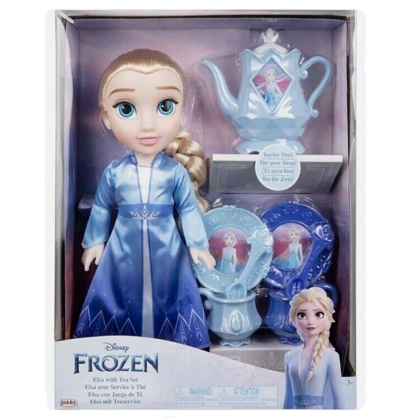 Muñeca Elsa Juego de Te Frozen Disney 38cm Frikytopia