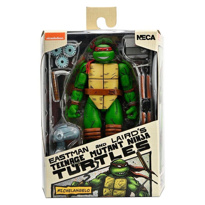 Figura neca teenage mutant ninja turtles mirage comics michelangelo scale action 18cm