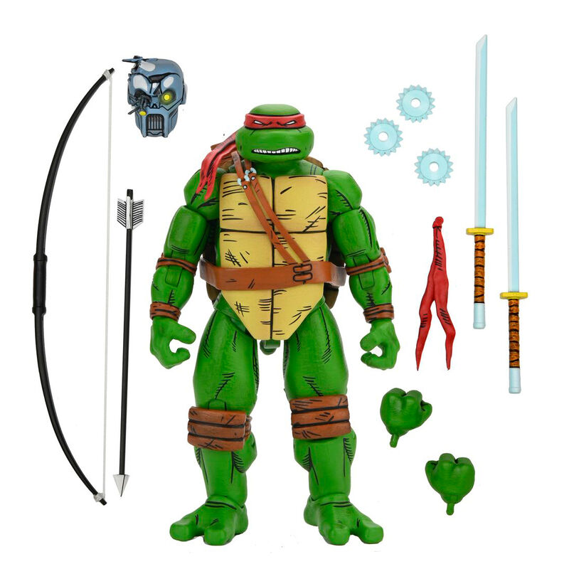 Figura neca teenage mutant ninja turtles mirage comics leonardo scale action 18cm