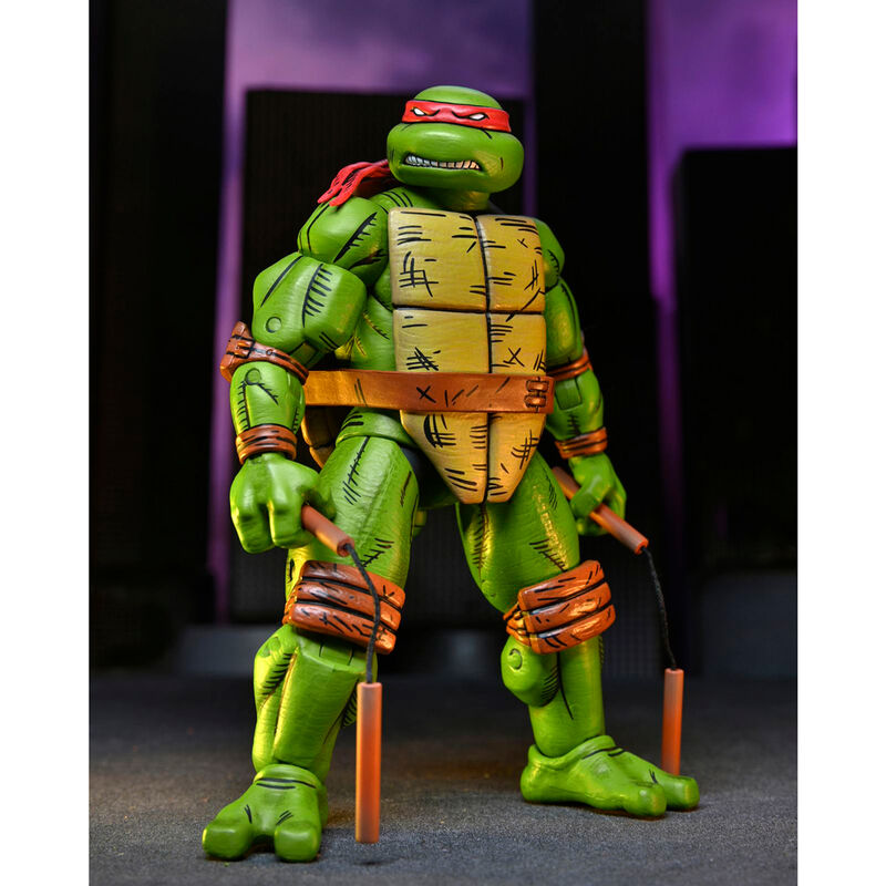 Figura neca teenage mutant ninja turtles mirage comics michelangelo scale action 18cm