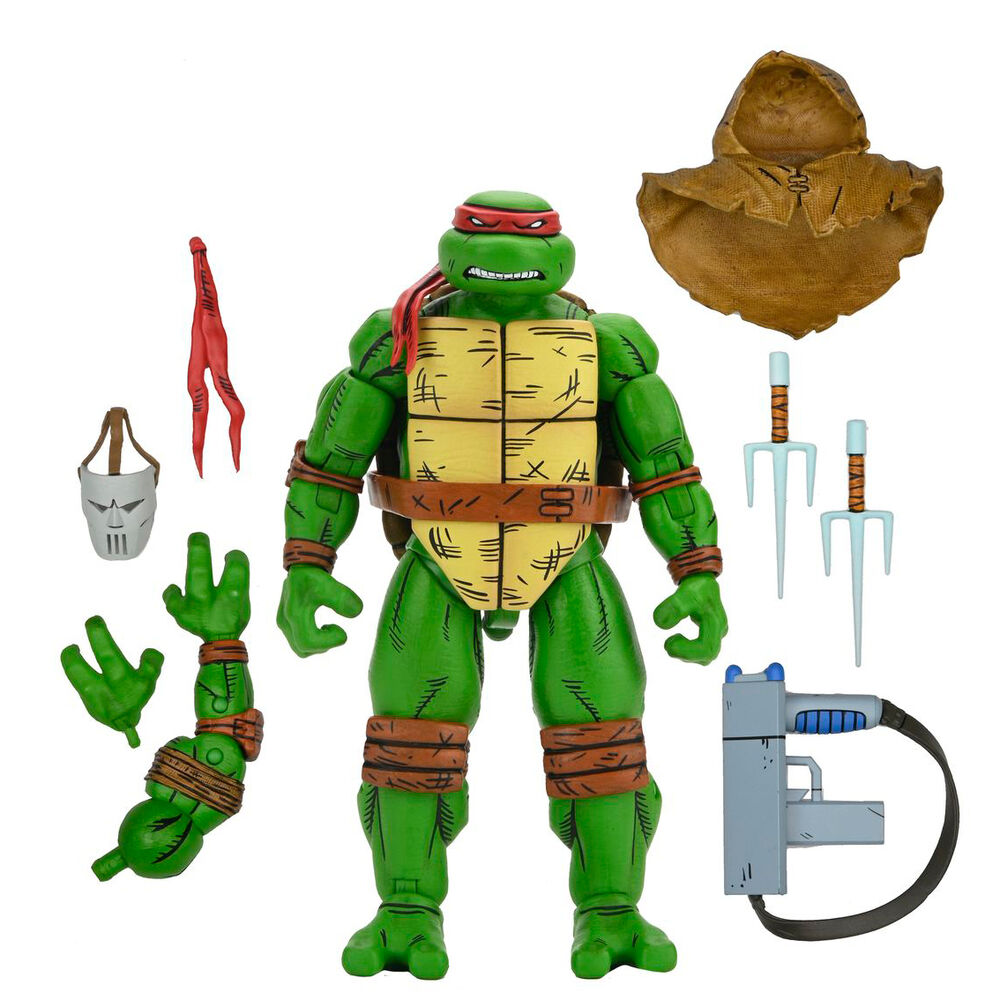 Figura neca teenage mutant ninja turtles mirage comics raphael scale action 18cm