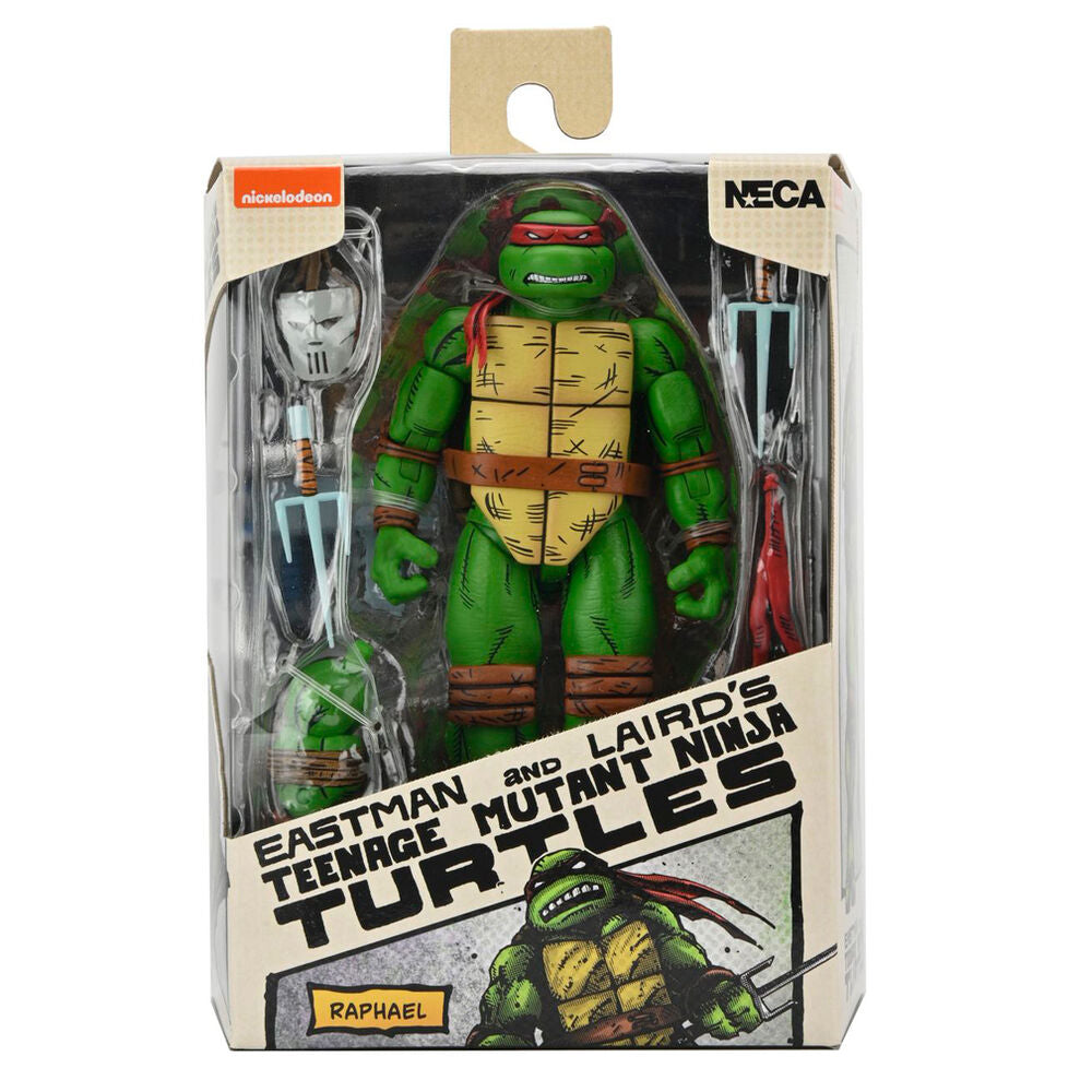 Figura neca teenage mutant ninja turtles mirage comics raphael scale action 18cm