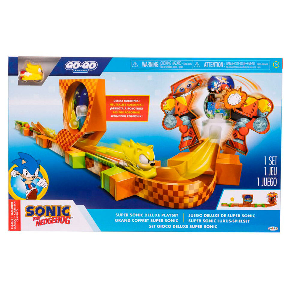 Playset Super Sonic Deluxe Go Go Racers Sonic Frikytopia