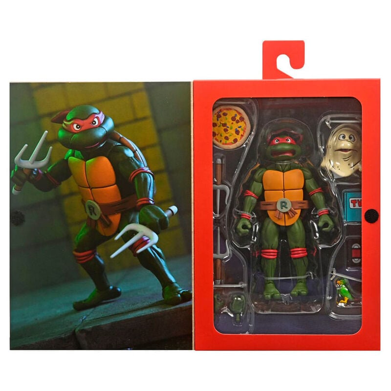 Figura Ultimate Raphael VHS Cartoon Tortugas Ninja 18 cm