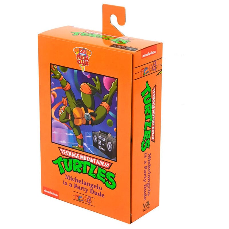Figura Ultimate Michelangelo VHS Cartoon Tortugas Ninja 18 cm