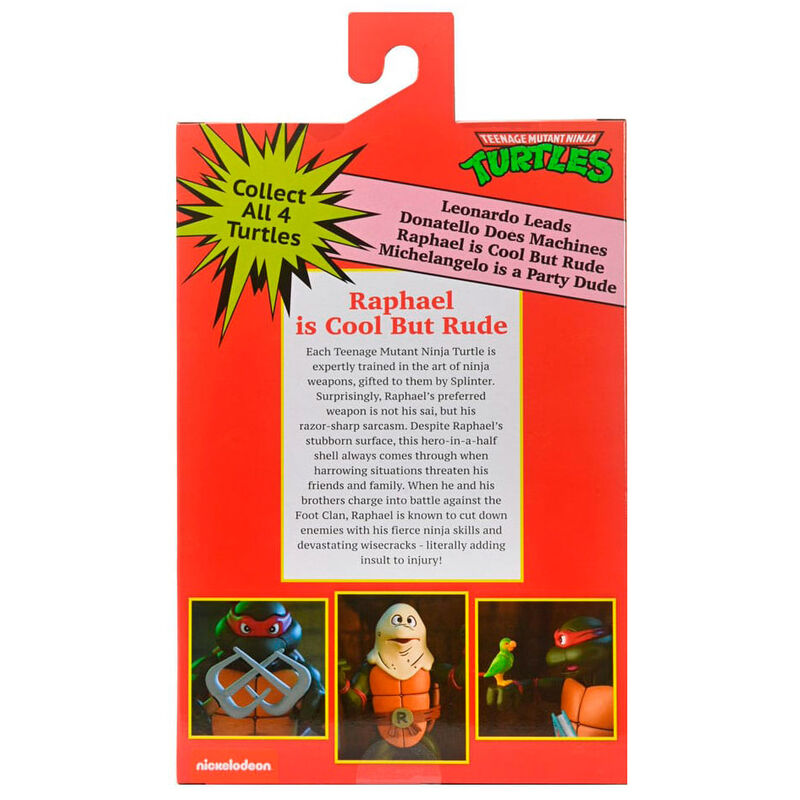 Figura Ultimate Raphael VHS Cartoon Tortugas Ninja 18 cm