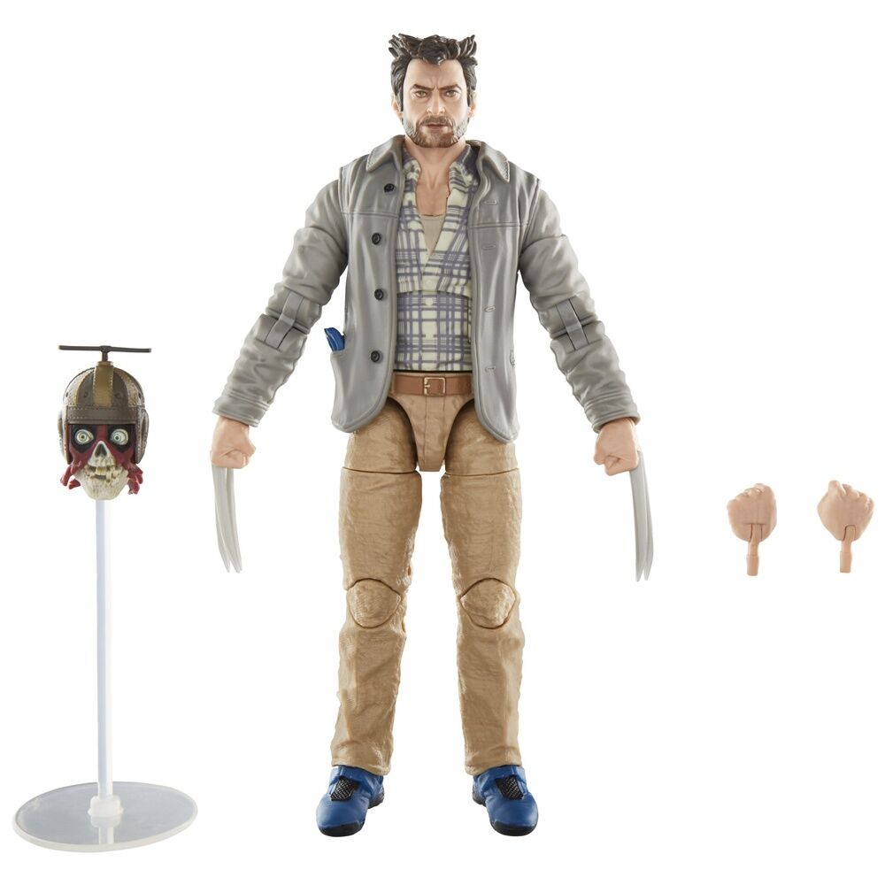 Figura Headpool with Marvels Logan Deadpool and Wolverine Marvel Legends