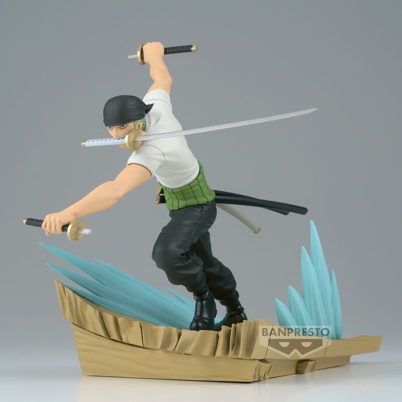 Figura banpresto one piece senkozekkei roronoa zoro 11cm