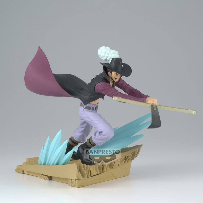 Figura banpresto one piece senkozekkei dracule mihawk 12cm
