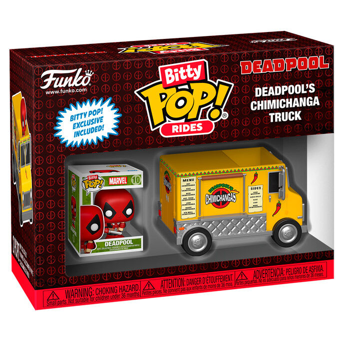 Marvel POP! Rides Vinyl Figura Deadpool w/Chimichanga Truck 2,5 cm