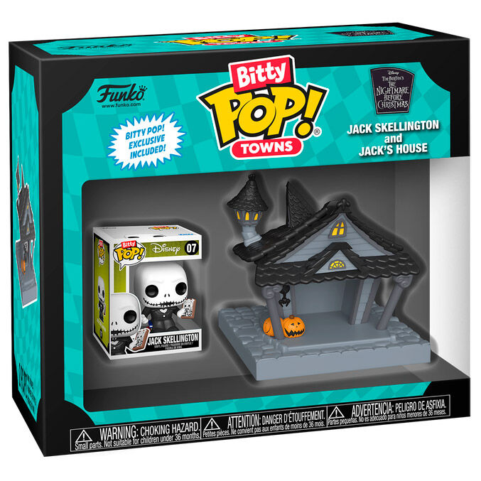 Pesadilla antes de Navidad Bitty POP! Town Vinyl Figura Jack at Home