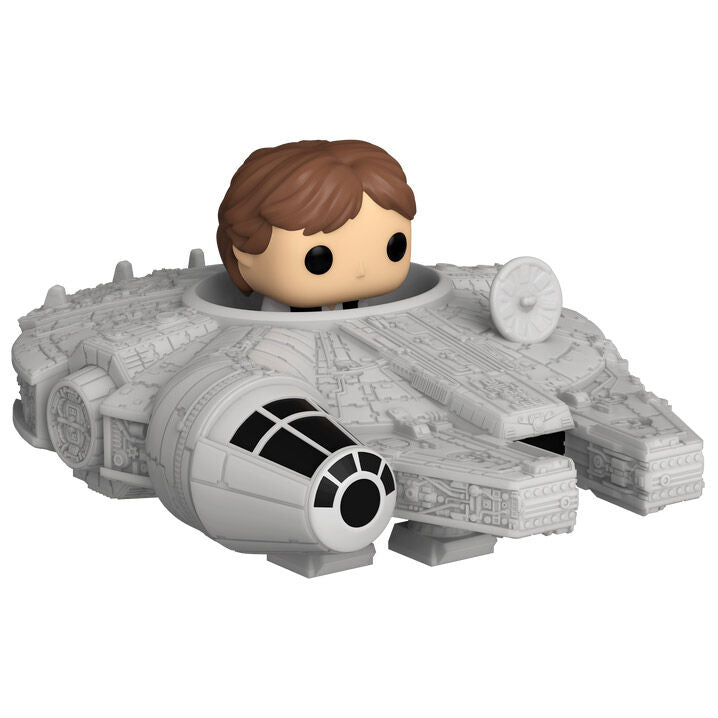 Star Wars Bitty POP Rides Vinyl Figura Display Han Solo w Millenium Falcon 2,5cm