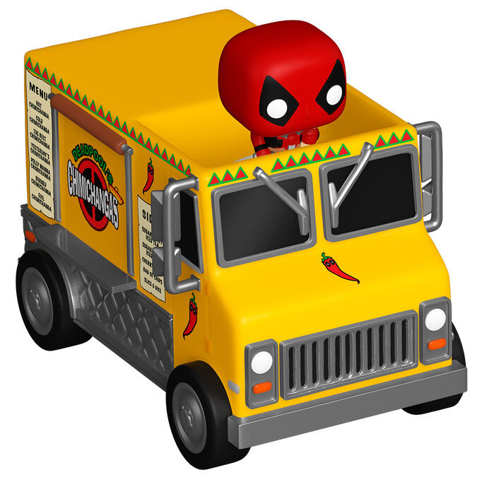 Marvel POP! Rides Vinyl Figura Deadpool w/Chimichanga Truck 2,5 cm