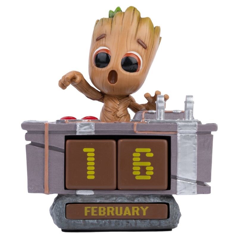 Calendario Perpetuo 3D Groot Death Button Guardianes de la Galaxia Marvel Frikytopia