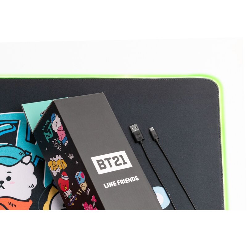 BT21 LED XXL Alfombrilla de Ratón 90 x 40 cm