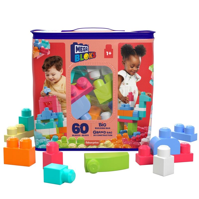 Bolsa Mega Bloks rosa 60pzs Frikytopia