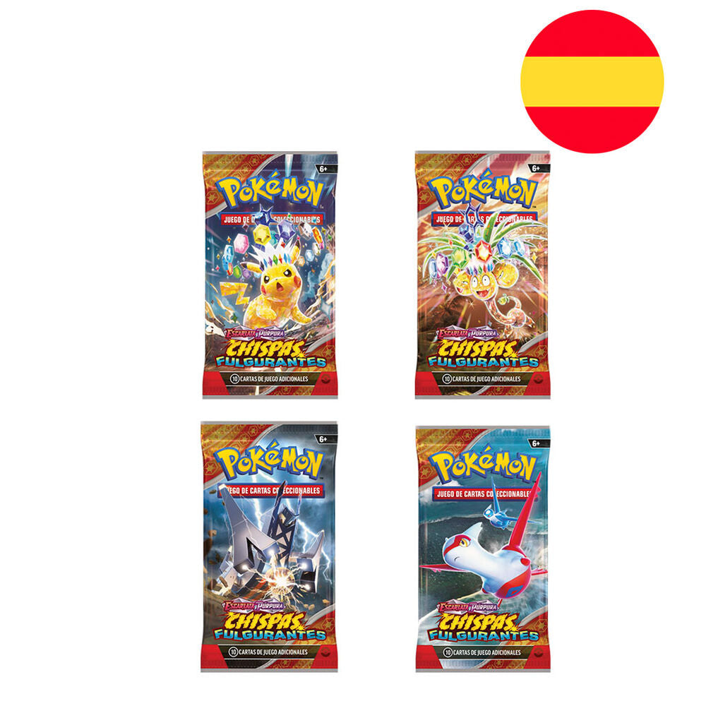 Juego de cartas pokemon tcg chispas filgurantes -  36 ct display español