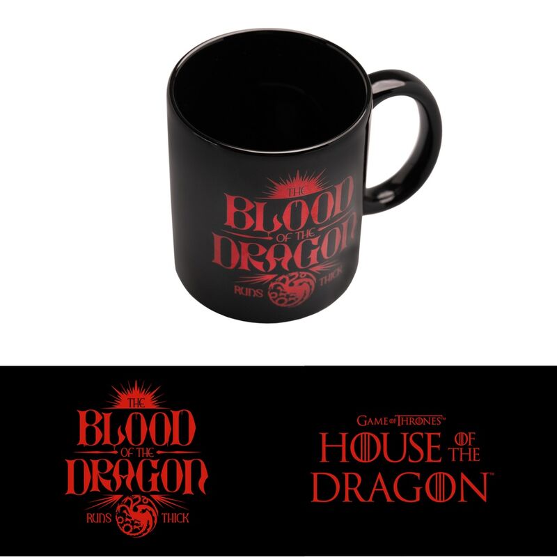 Taza La Casa del Dragon Juego de Tronos 350ml Frikytopia
