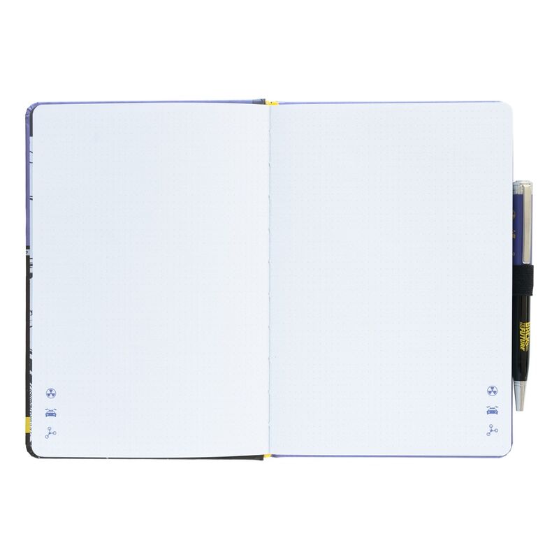 Cuaderno A5 premium + boligrafo Regreso al Futuro