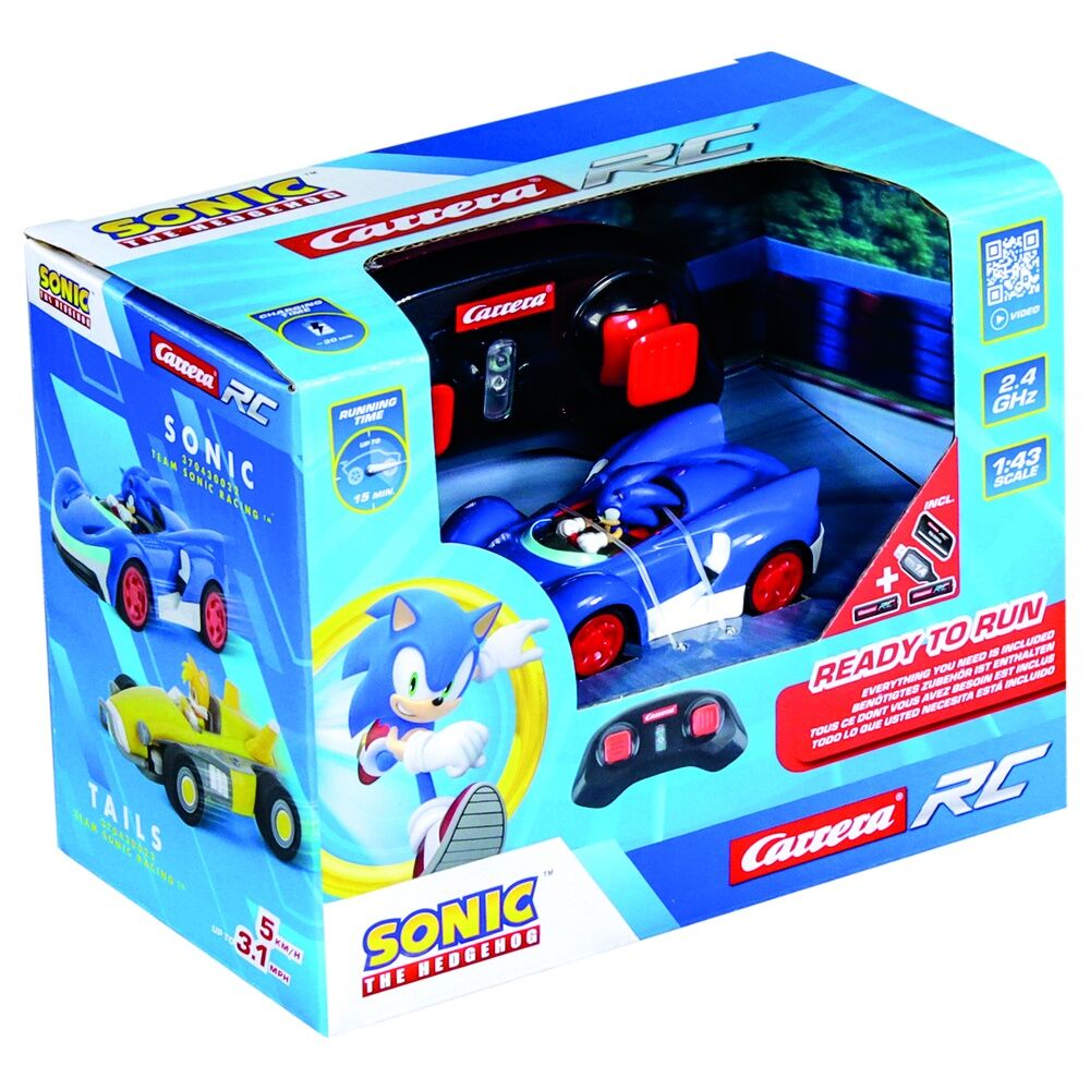 Sonic the Hedgehog coche teledirigido RC 1/43 2,4 GHz Mini Sonic