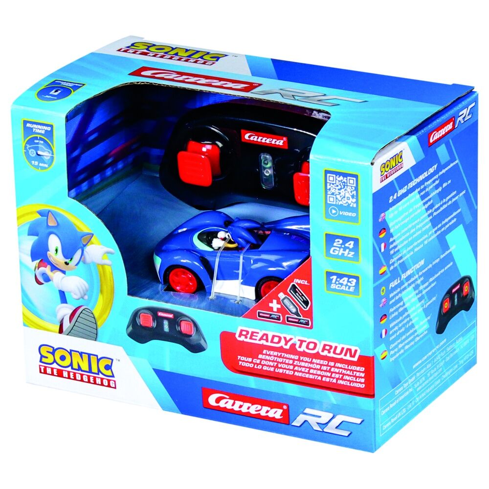 Sonic the Hedgehog coche teledirigido RC 1/43 2,4 GHz Mini Sonic