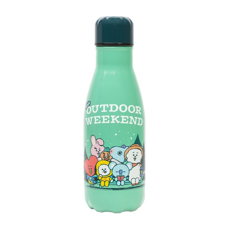 Botella acero inoxidable Outdoor Weekend BT21 Frikytopia
