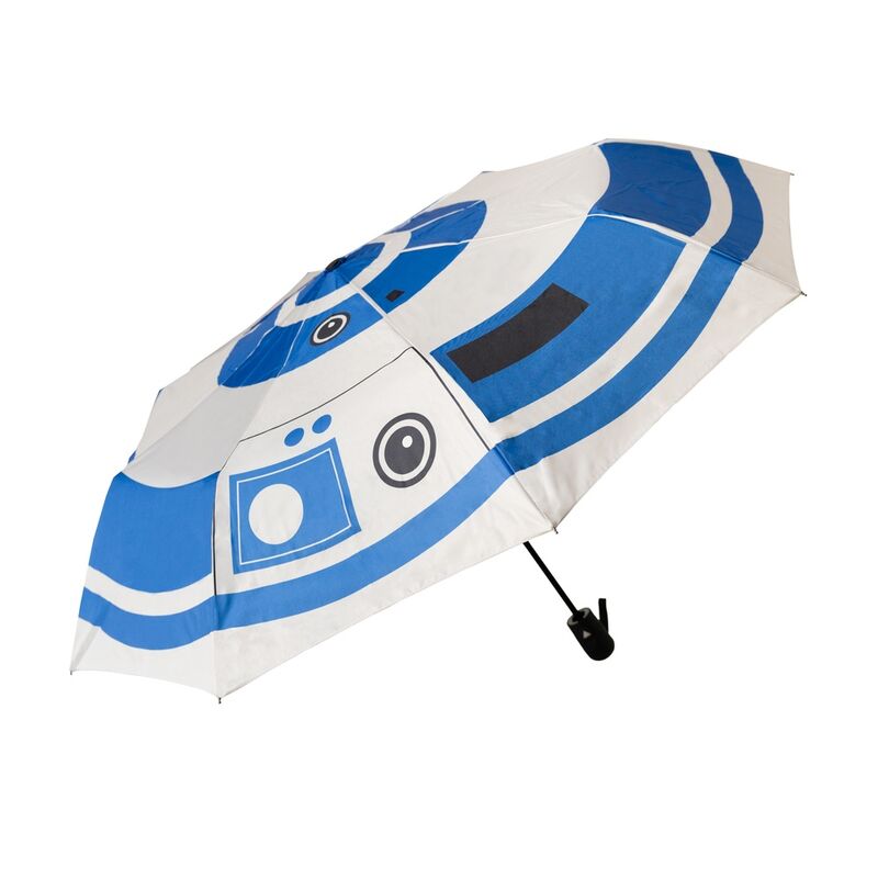 Paraguas plegable automatico R2D2 Star Wars Frikytopia
