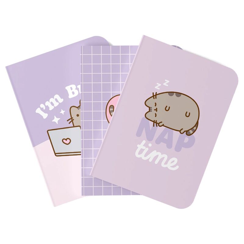 Set 3 cuadernos A6 Moments Pusheen Frikytopia