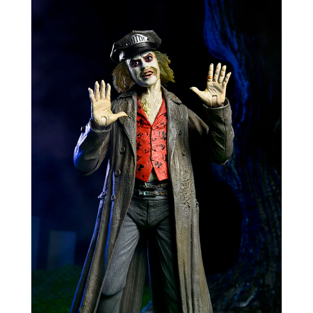 Ultimate beetlejuice tour guide the bio - exorcist scale action fig. 18 cm beetlejuice 1988